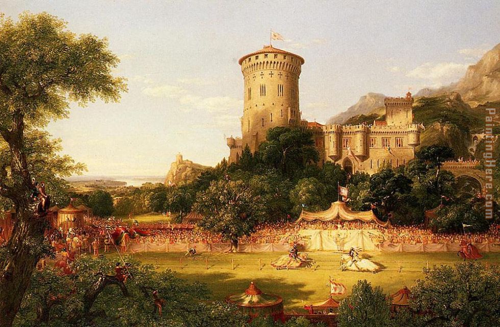 The Past painting - Thomas Cole The Past art painting